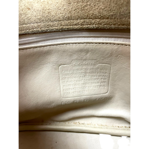 Vintage Coach Fletcher 4150 Ivory Flap Crossbody - Picture 8 of 11